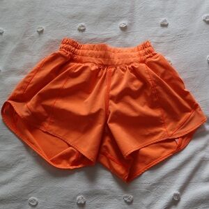 lululemon athletica Bright Orange Athletic Shorts